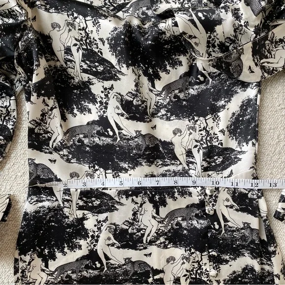 Reformation Maple Dress Elysian 100% Silk Size 0